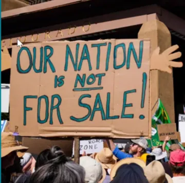 Our nation is not for sale