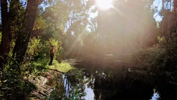 Fishing At Puddingstone Reservoir