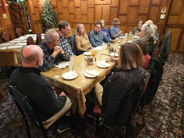 people attending conservation dinner 10-30-25