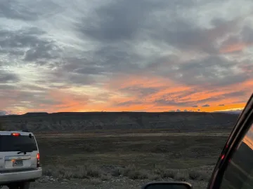 Sunset at Wind River Tribal Buffalo Initiative Headquarters 