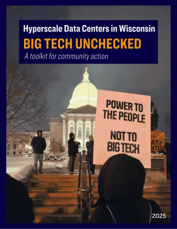 Cover of Big Tech Unchecked: A toolkit for community action