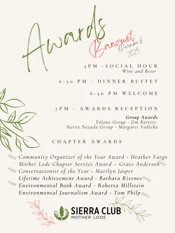 Awards Banquet Schedule