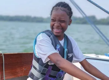 Having fun sailing. Photo credit: Mary Blitzer