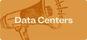 Orange button that says "Data Centers"