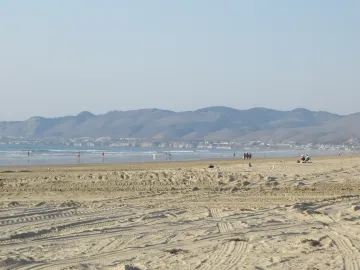Vehicle tracks on Oceano Dunes