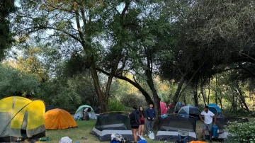 Campsite at DFS Rafting Trip  2024