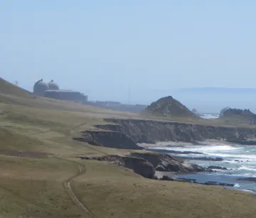 Photo of Diablo Canyon Nuclear Power Plant from the Point Buchon Trail
