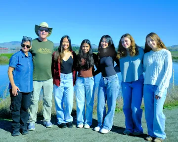 wetlands filming with interns