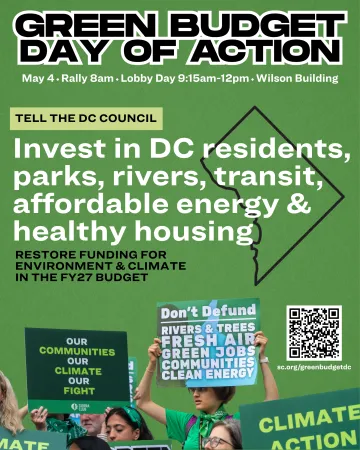 Green Budget Day of Action flyer