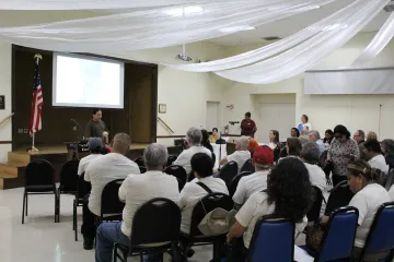 Community members attend a Roadless Rule Town Hall