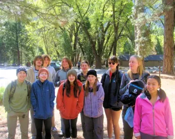 Students in Yosemite