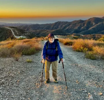 Donald Croley on a hike