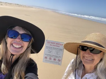 Jennifer Bauer and Lindi Doud at Oceano Dunes