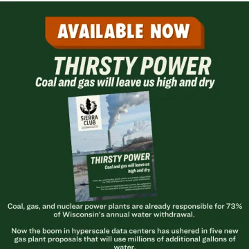 Available Now: Thirsty Power: Coal and gas will leave us high and dry cover