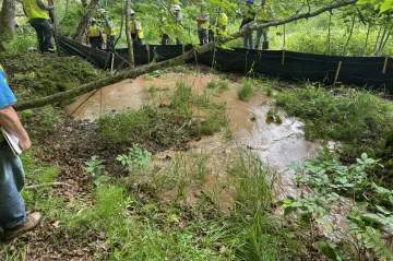Image of frac out from Bad River Band via Earthjustice