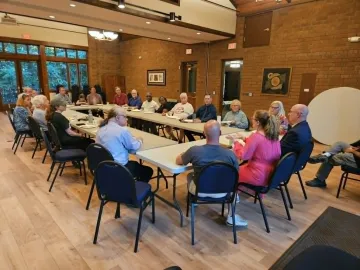 people attending the June program meeting about no data centers