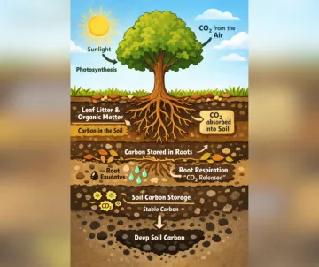 Trees capturing carbon