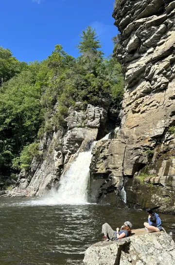 SPROG participants visit Linville Falls on an outing organized by Luke Bernsen