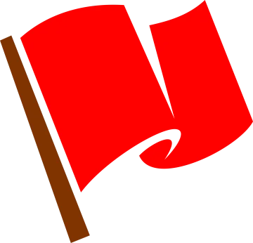 Red racing flag by Hirhlichtspiele