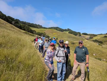 Sierra Club hikers led by volunteer leader, Art Westerfield
