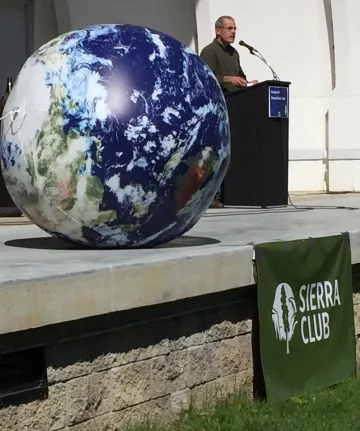 earth ball, Cedar Prairie Group of the Sierra Club
