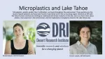 Microplastics and Lake Tahoe