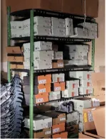 Supplies in storage
