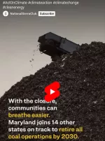 image of pile of coal from video about coal plant retirement
