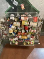 Sorted cans at Waste Management facility