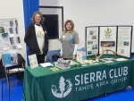 Tobi Tyler and Lynne Paulson at our table for the Washoe Earth Day
