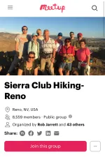 Great Basin Group's Outing Meetup.com Page. 