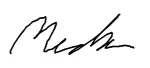Michael Blenner signature