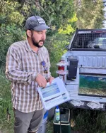 Martin teaching about fish in Napa River