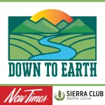 Logo for Down to Earth columns in New Times that are written by Gianna Patchen and Andrew Christie