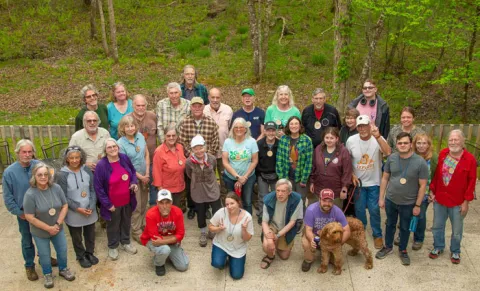 Attendees at the spring retreat