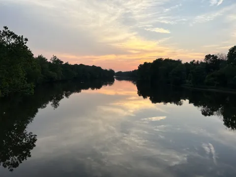 Raritan basin at Sunset