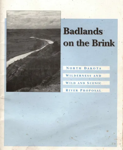 Cover of Badlands on the Brink wilderness proposal