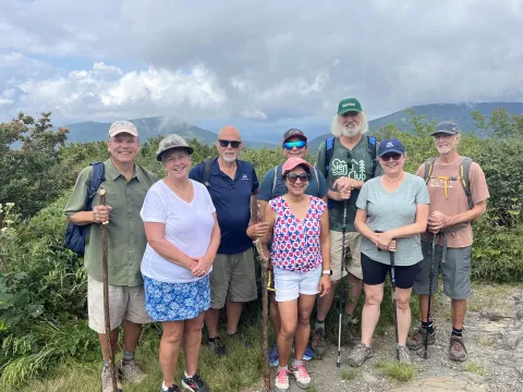 Elk Knob hike group photo