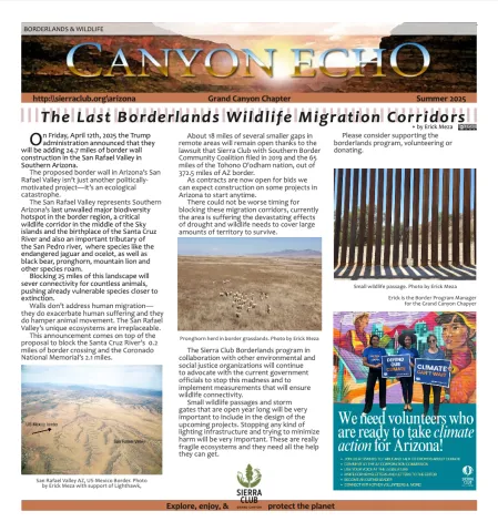 the front page of the newsletter