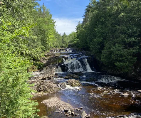 A view of Copper Falls State Park