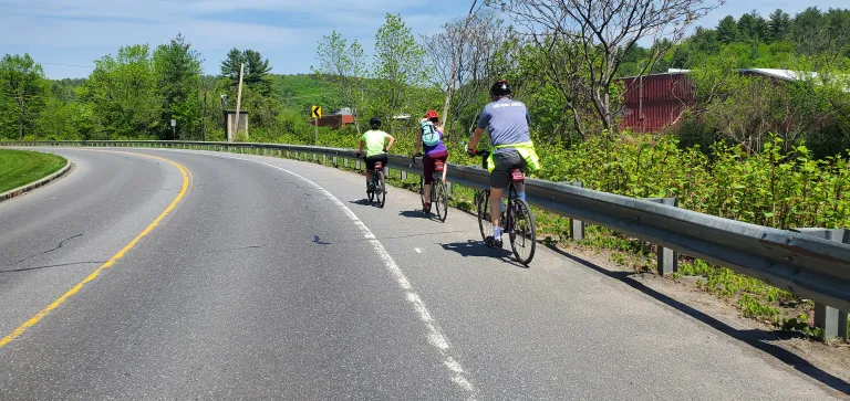 Biking on Rt 2.