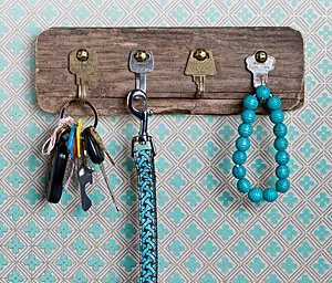 Key Rack From Old Keys