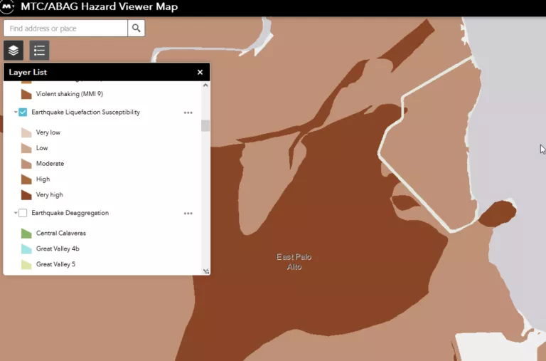 MTC ABAG Hazard Viewer Map