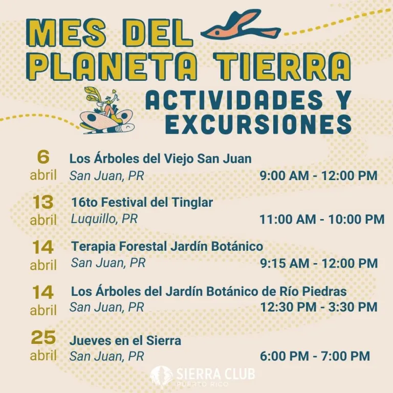 MES DEL PLANETA TIERRA: ACTIVIDADES Y EXCURSIONES