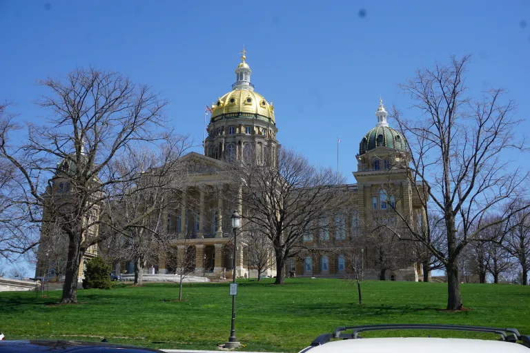 The Iowa capitol