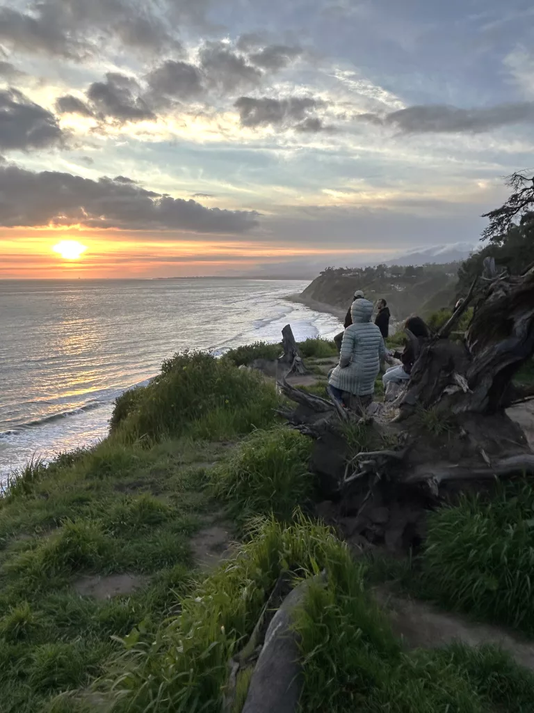 Douglas Preserve people at sunset - Photo by Jon Ullman