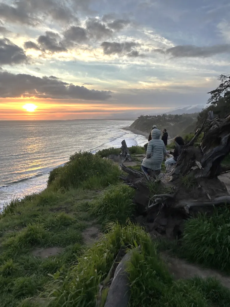 Douglas Preserve people at sunset - Photo by Jon Ullman