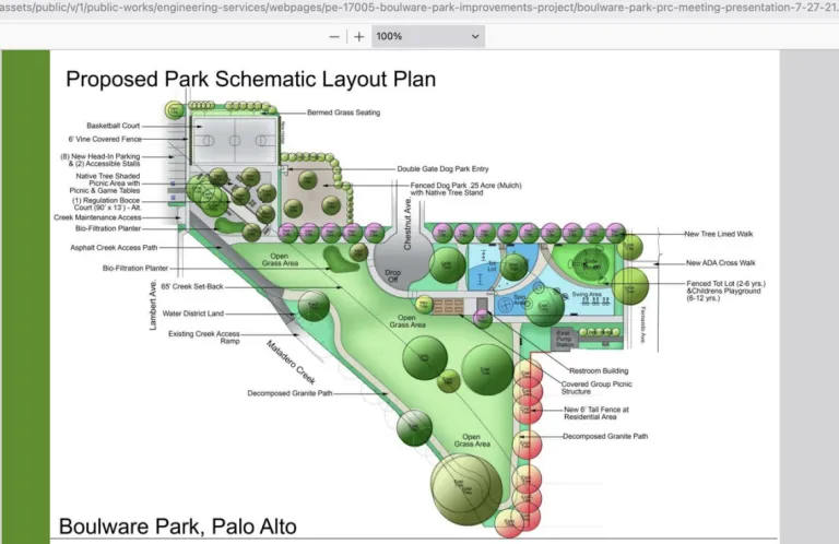 Proposed Park Schematic Layout Plan
