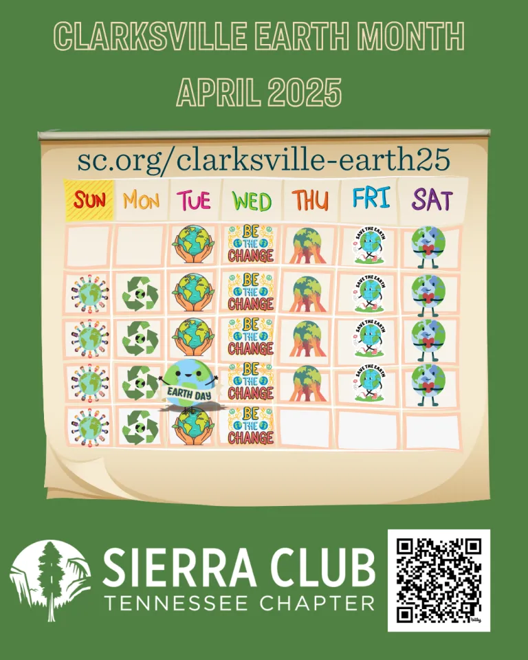 Earth month calendar design