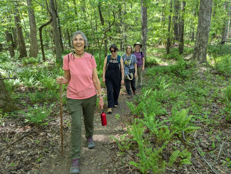 Hikers explore FDR State Park
